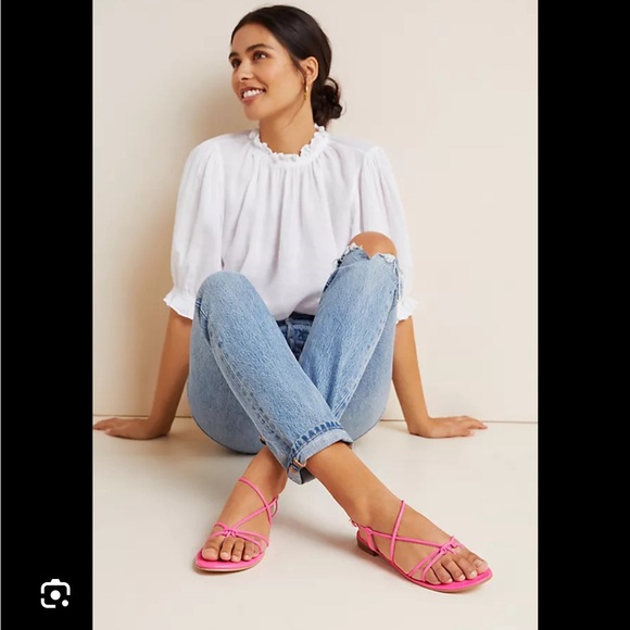 Anthropologie Daydreamer Sandals Black Sz 7 - Picture 3 of 3